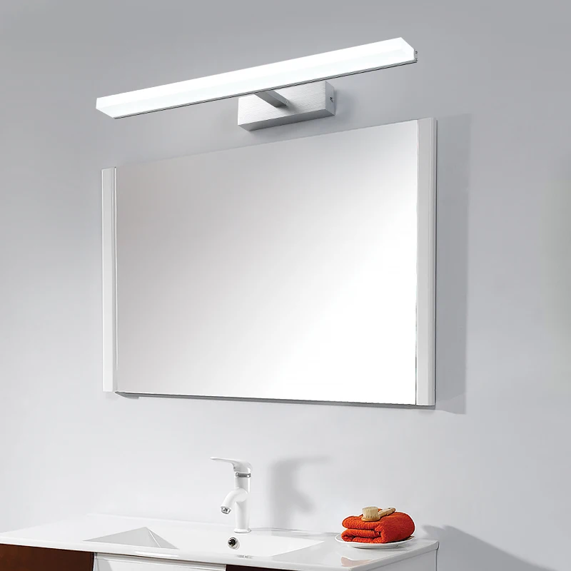led mirror front light toilet simple modern bathroom makeup vanity cabinet anti-fog nordic wall | Лампы и освещение