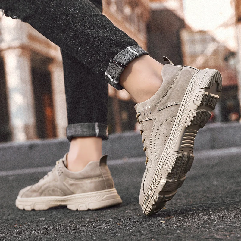 

Men Casual Shoes genuine leather New Design Fashion Shoes Men Business Office Classic Cowboy Casual Shoes Lace-Up Men Shoes