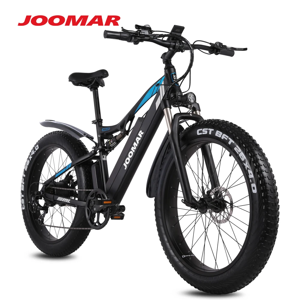 JOOMAR 1000W электрический велосипед JM03 Plus горный для мужчин MTB толстые шины Снежный 48V