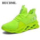 Кроссовки HUCDML мужские легкие, повседневная обувь, дышащая сетка, Модная Белая обувь, большие размеры 36-47