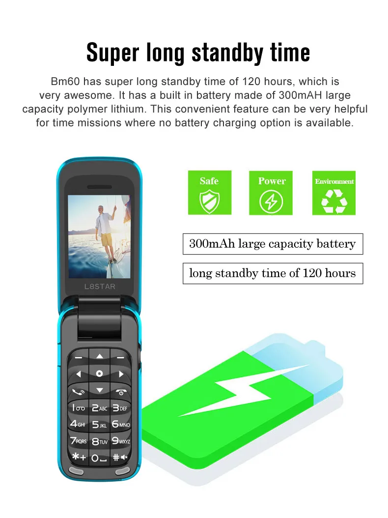 Новейший L8star BM60 мини флип музыкальный телефон Bluetooth циферблат мобильный телефон FM радио волшебный голосовой смены 3,5 разъем для наушников Mp3 музыка