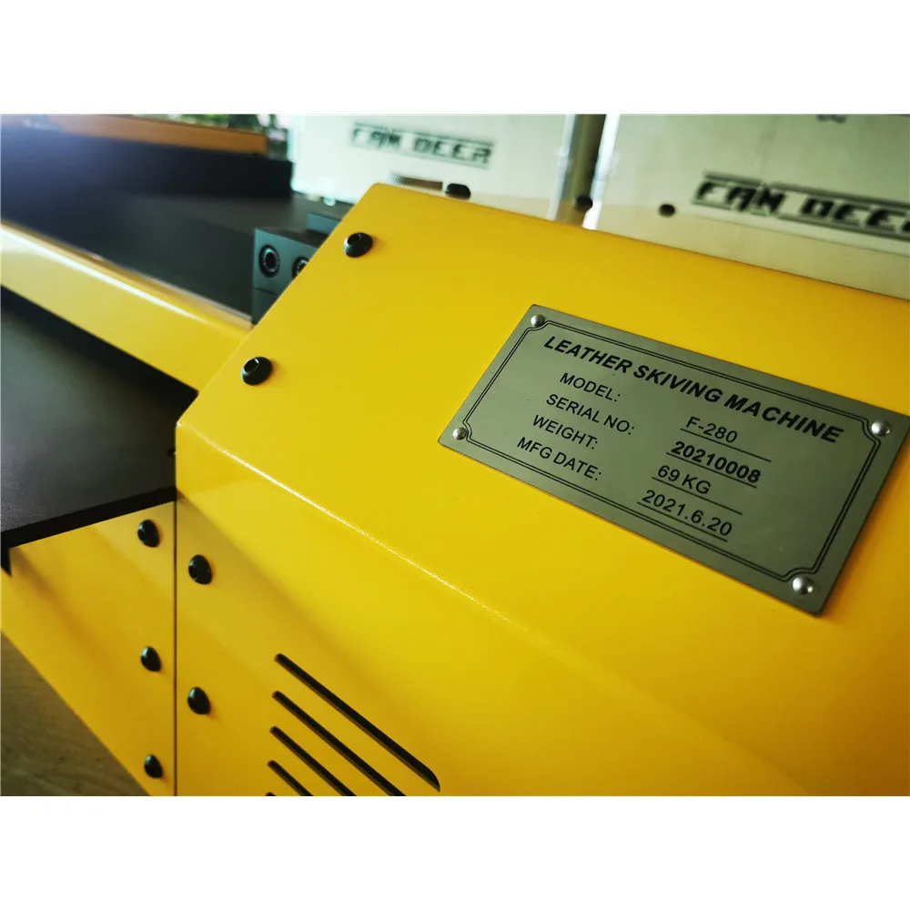 M&aacute;quina para cortar cuero con ventilador de ciervos, F-280 profesional de escritorio, peladora de cuero, autom&aacute;tica, 220V-3