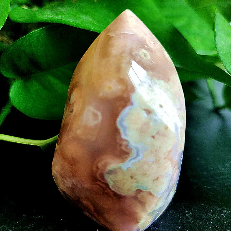 

natural stones crystals Sakura agate flame home decoration stone chakra healing crystals