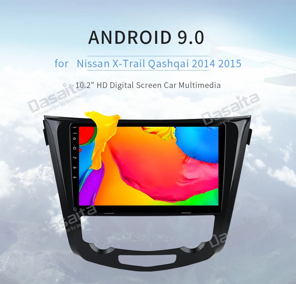 Dasaita 10," Android 9,0 автомобиля gps радио для Nissan X-Trail Qashqai J10 J11 стерео Мультимедиа gps навигация