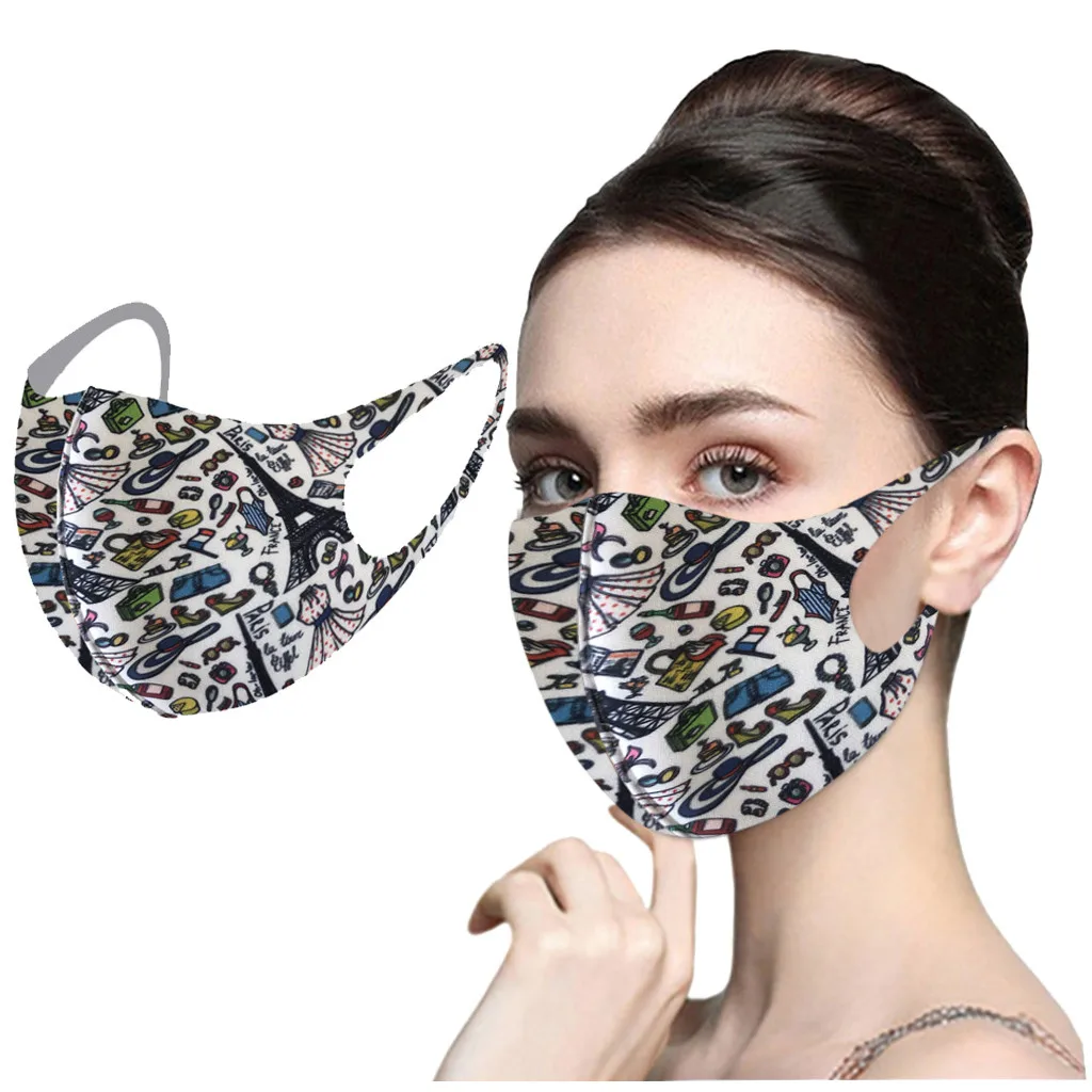 

1PC Fashion Unisex Adult Face Masks Colorful Comfortable Reusable Breathable Safe Protection Windproof Dustproof Mask masque