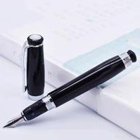 duke tutor classic fountain pen black barrel and white pearl on top ideal for business office home or gift
