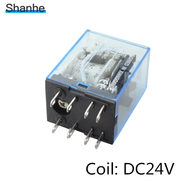 Реле общего назначения MY2 DPDT 8 контактов MY2NJ генератор импульсов 12v 24v 110v 220v - Габаритные размеры: dc24v relay