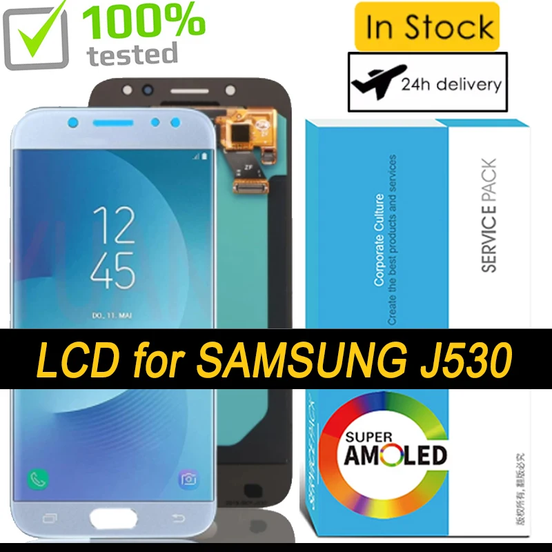 100% 5 2 ''Super OLED ЖК-дисплей сенсорный экран для Samsung Galaxy J5 Pro 2017 J530 J530F J530FM SM-J530F J530G/DS
