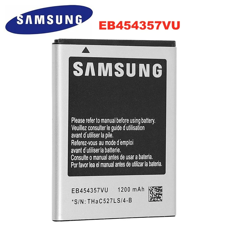 Оригинальный аккумулятор SAMSUNG EB454357VU 1200 мАч для Samsung Galaxy Y S5360 Pro B5510 Wave S5380 S5368 Pocket S5300