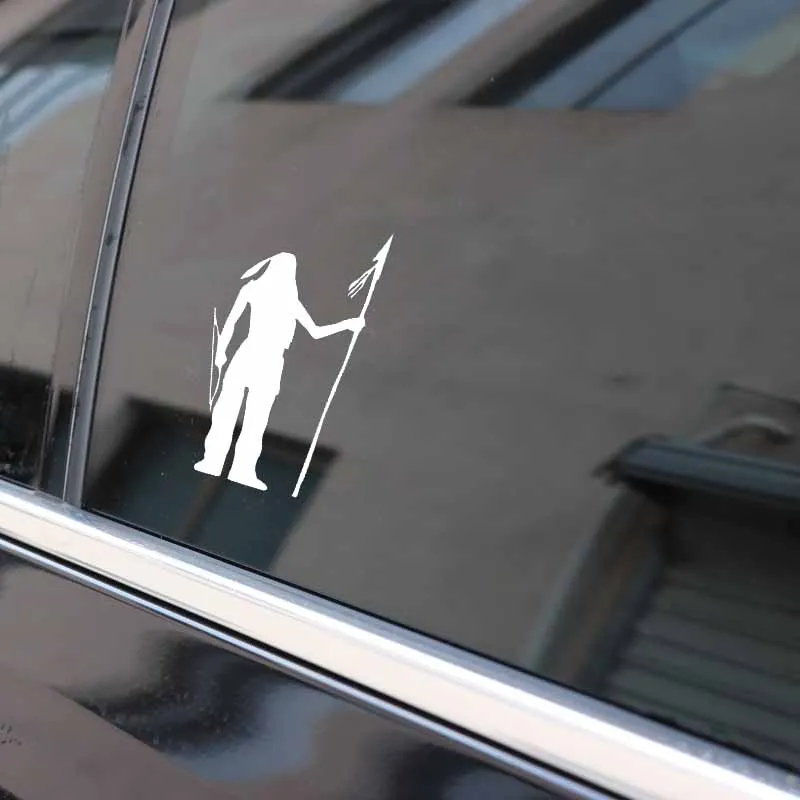 6.7CM*12.7CM Interesting Cartoon Warriors Car Sticker Decal Vinyl Black White A01-000090 | Автомобили и мотоциклы