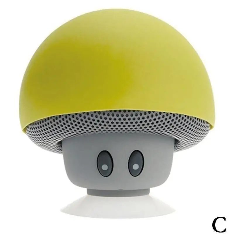 Мультяшные Bluetooth колонки портативные мини грибы формы мобильного телефона стойки Bluetooth колонки водонепроницаемые беспроводные динамики - Цвет: C