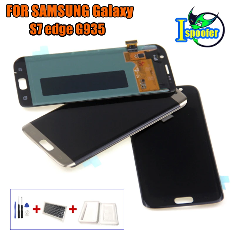 1 шт. мобильный телефон дисплей для Samsung s7 edge LCD G935F экран 5 дюймов дигитайзер сборка