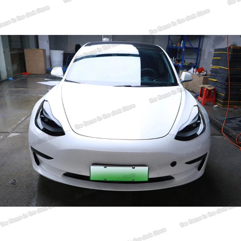 Защитная пленка от царапин для автомобильных фар tesla model 3 y стикер аксессуаров