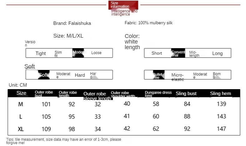 

Falaishuka Silk Pajamas for Women Summer Mulberry Silk Slip Nightdress Two-Piece Pajamas Bridal Gown S5640