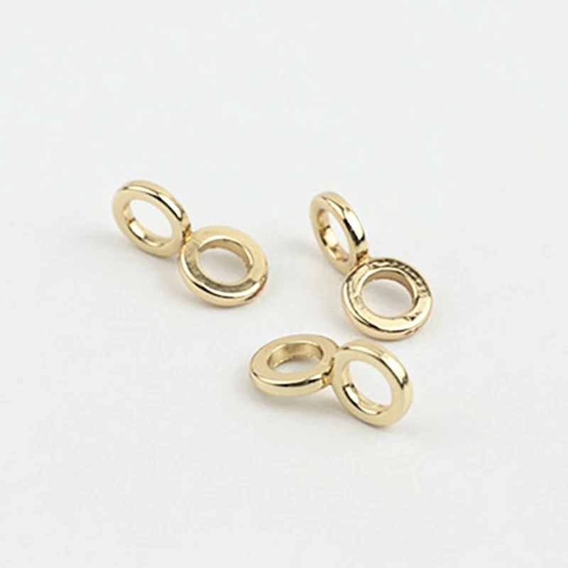 

2pcs Metal Fashion Buckle Special Double Ring for DIY Leather Craft Bag Strap Belt Handle Shoulder Garments Shoes Accessories