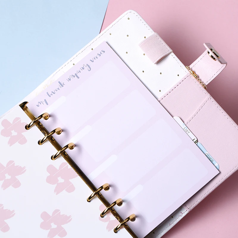 Lovedoki планировщик Заправка для Filofax блокнот dokibook 6 отверстий вкладыш внутренний дневник ежемесячный недельный для планирования расписания книга