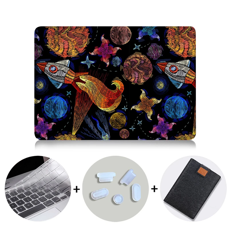 Чехол для ноутбука с мультипликационным принтом MTT для Macbook Air Pro retina 11, 12, 13, 15 дюймов с сенсорной панелью, защитный чехол 13,3 дюйма - Цвет: MB07