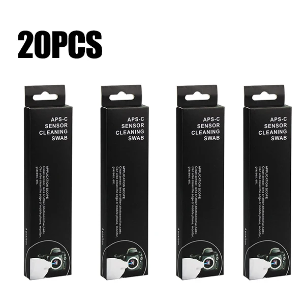 20PCS Sensor Swabs 10/20 штук сухой APS-C твердотельный накопитель светочувствительные чистки 16 мм CMOS CCD очиститель тампоны для цифровой зеркальной камеры Nikon Canon Камера DSLR - Цвет: 20PCS Sensor Swabs