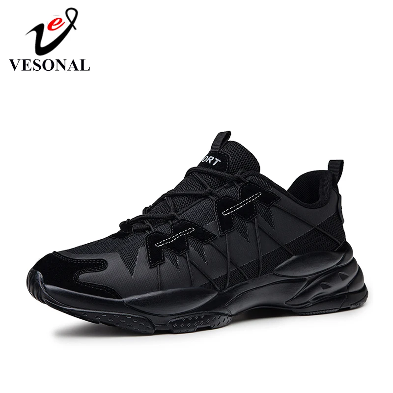 VESONAL 2020 весенние удобные хип-хоп кроссовки мужская обувь Повседневная дышащая