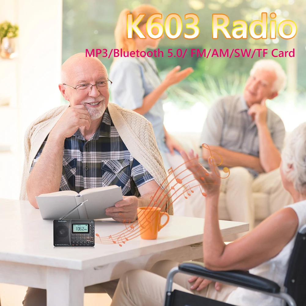 K603 FM/SW/AM многофункциональное радио Горячая Распродажа многодиапазонное цифровое
