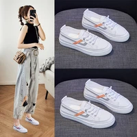 ins breathable flat white shoe girl new summer 2021 han edition running sneakers loafers 8079