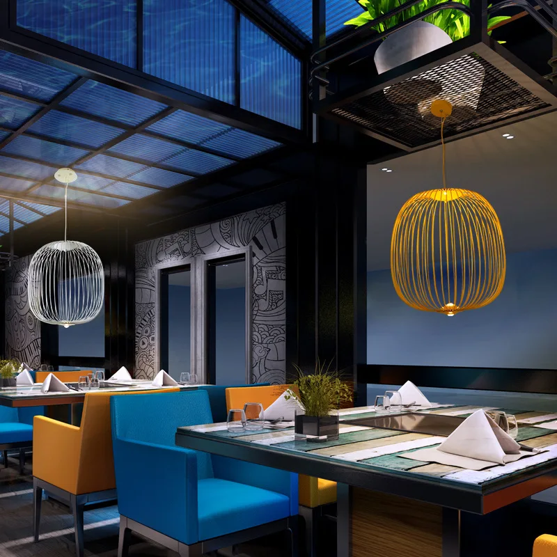 Скандинавская люстра Foscarini в форме спицы железный светодиодный светильник виде