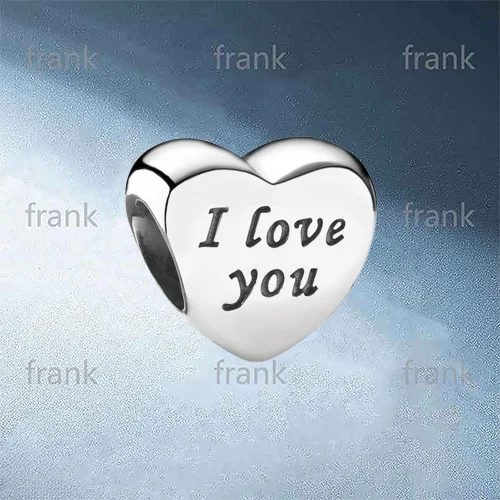 

791422 Words Of Love Engraved Heart Charm
