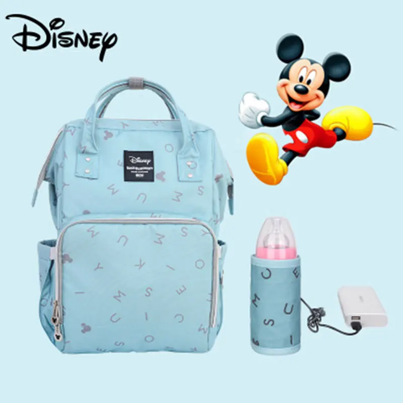 11-4 Disney Микки детские Usb пеленки мешок мода большой емкости Мумия Материнство мешок многофункциональный Путешествие в мумию коврик для коляски подгузник мешок - Цвет: 11-4