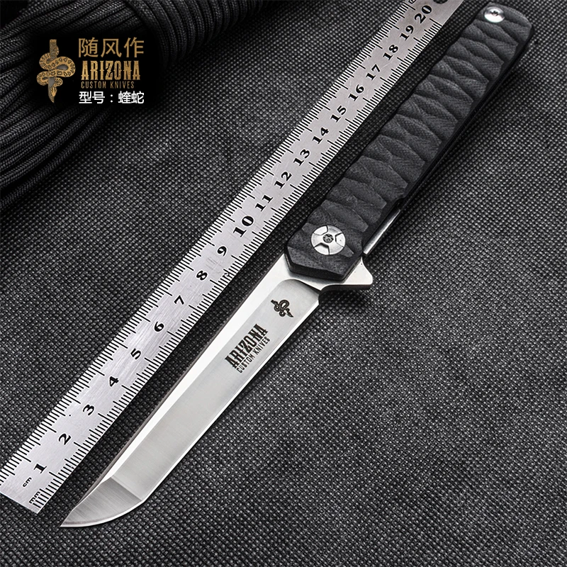 

Складной нож WIND S35VN с подшипником, острый портативный нож, тактический нож для выживания на природе, Ручка ножа G10