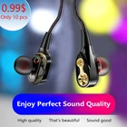 Наушники-вкладыши 9D, проводные, с разъемом 3,5 мм, 1 шт.