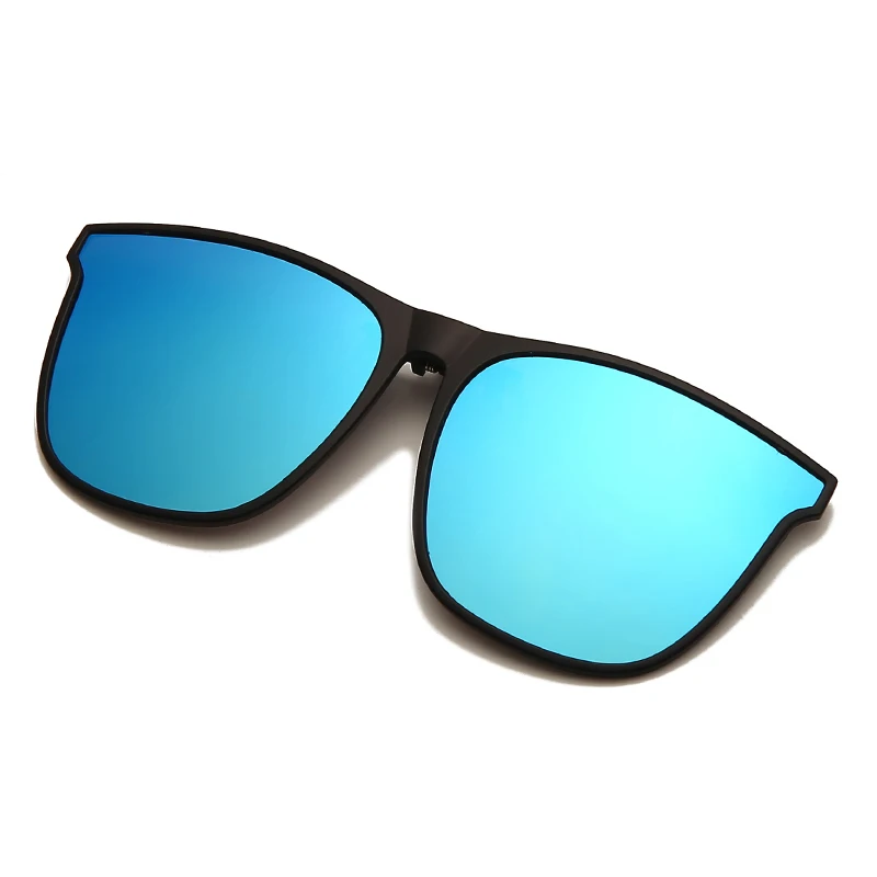 Clip on Flip up Polarized Lens For Prescription Glasses Women Men Square Driving Night Vision Glasses UV400 Sunglasses Shades