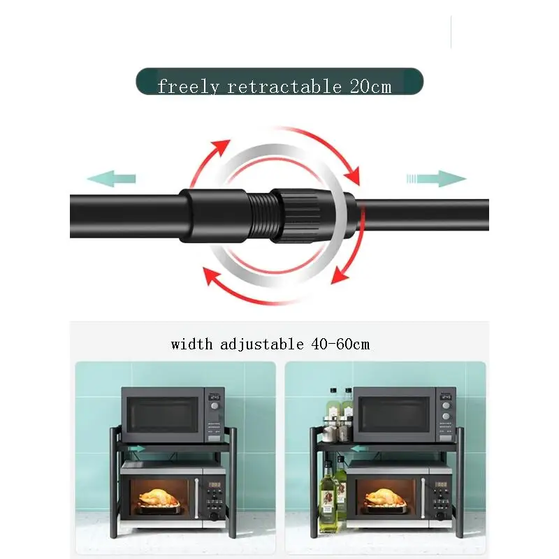

Scolapiatti Accessories Etagere Adjustable Microwave Shelf Organizador Cocina Cuisine Mutfak Kitchen Storage Rack Holder