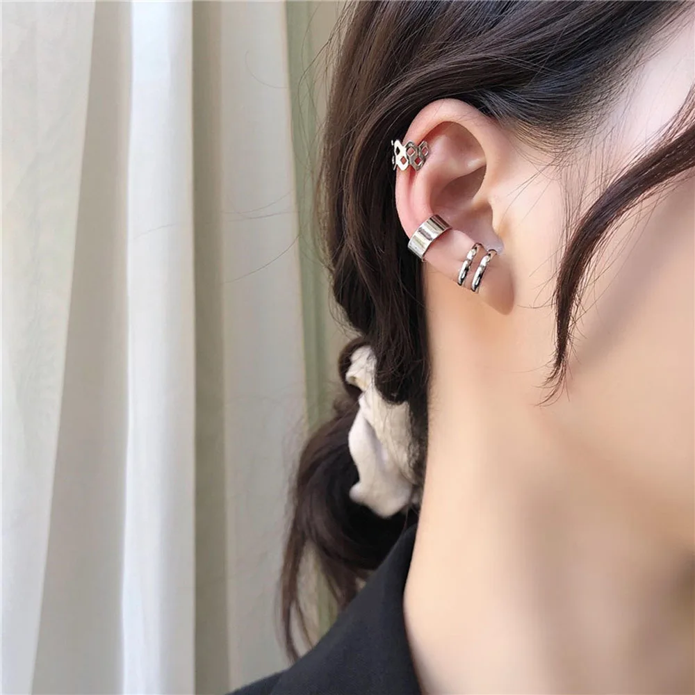 

Hip Hop Rock Contracted Earrings 2021 New Ear ear Bones Of Earring Clip To Women Jewelry Gifts