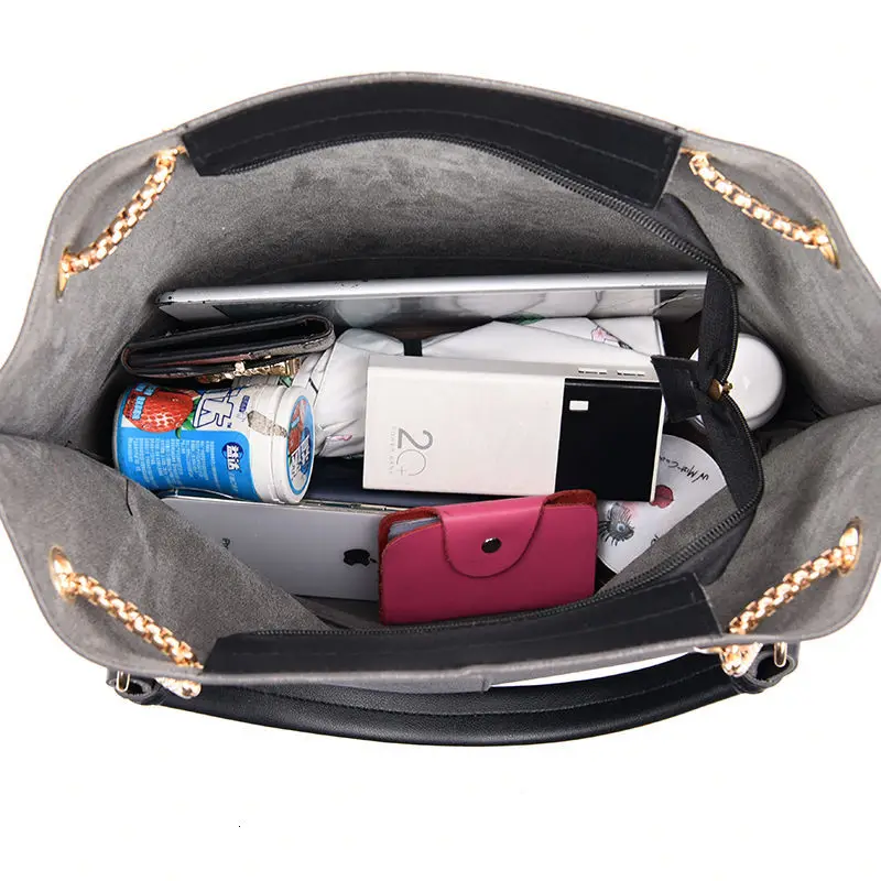 3 шт./компл. женские кожаные сумки Высококачественная сумка через плечо женская