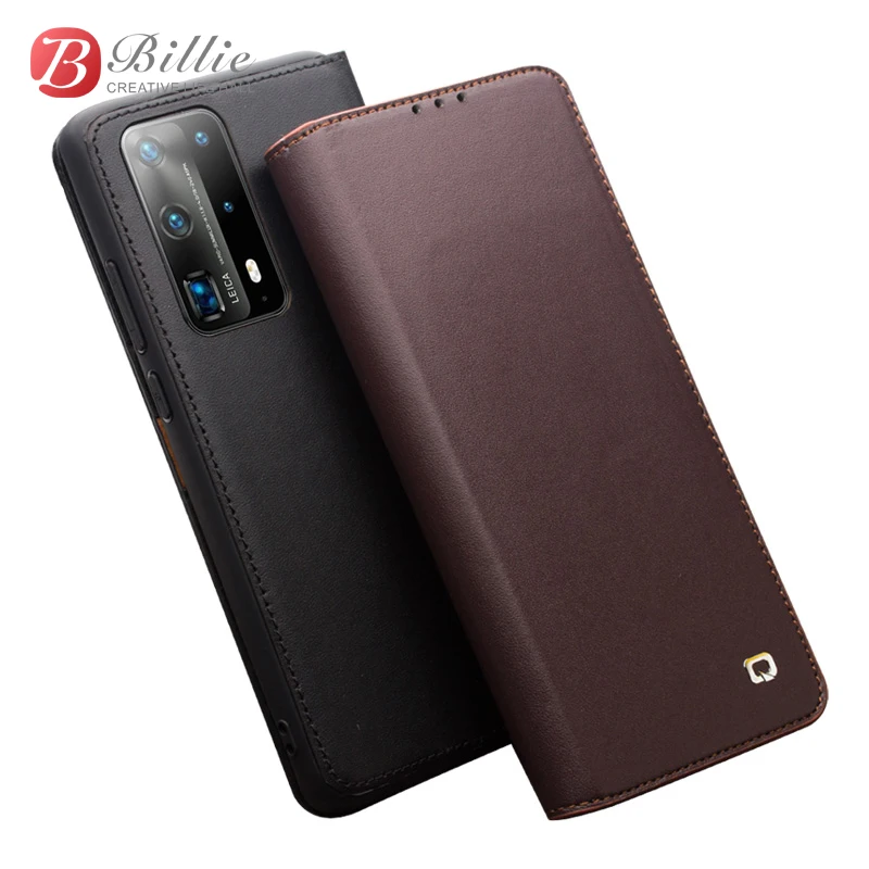

Чехол-бумажник с откидной крышкой для Huawei P40 P40Pro, сумка для телефона из натуральной кожи, деловые чехлы для Huawei P40 Pro, чехол