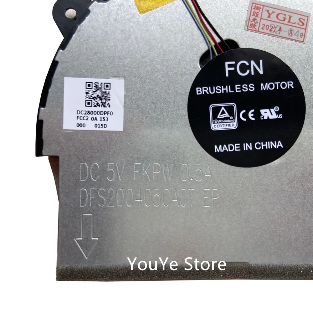 Новый оригинальный вентилятор охлаждения процессора графического кулер для Lenovo