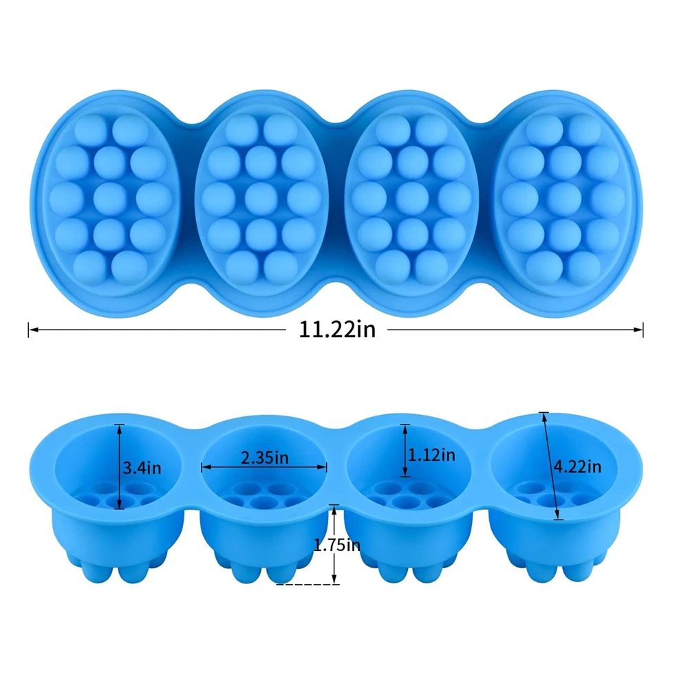 Силиконовые массажные формочки для мыла антипригарные DIY ручной работы торта
