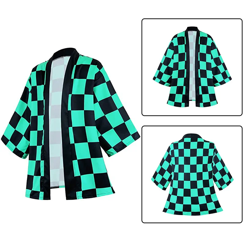 Kimetsu Demon Slayer No Yaiba кимоно хаори Косплей Костюм камадо незуко Хэллоуин для взрослых