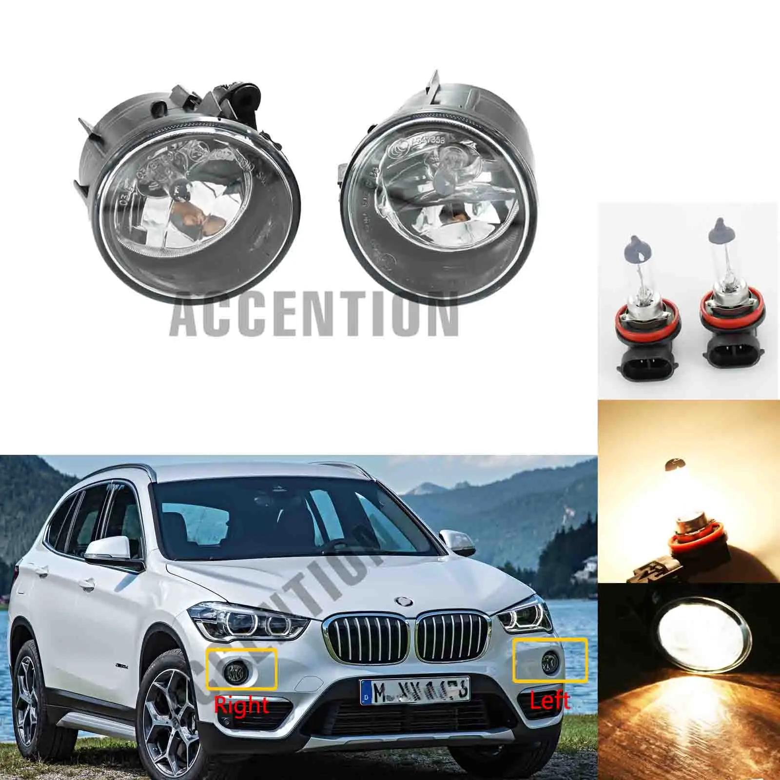 Автомобиль-Стайлинг передние Галогенные Противотуманные светильник ры фары с