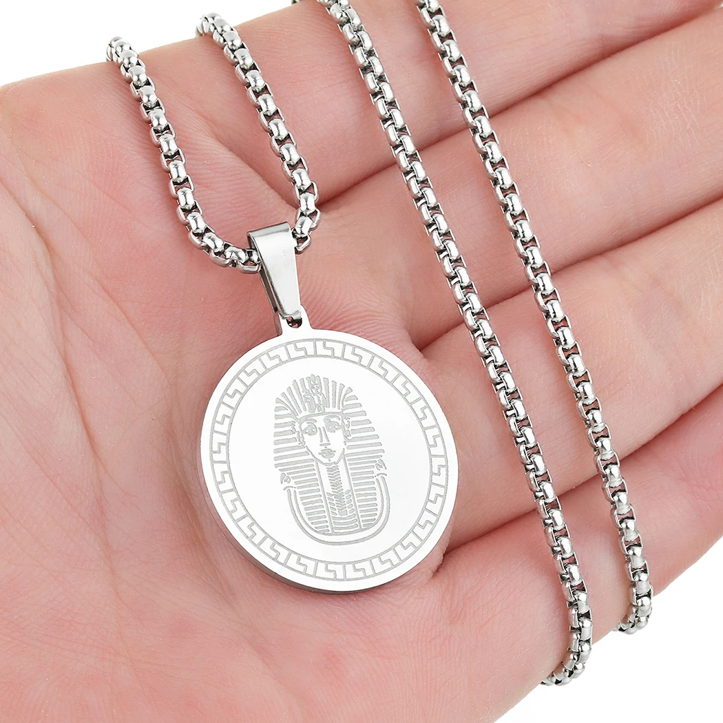 Kinitial новое ожерелье из Египта подвеска-танкхамун с геометрическим кольцом колье