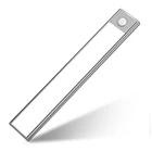 Ультра-тонкий движения PIR Сенсор светодиодная подсветка под шкаф USB Перезаряжаемые шкаф ночник для Кухня настенный светильник