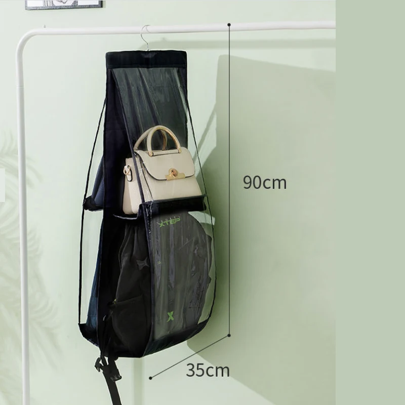 

Складной органайзер для вещей, черный шкаф для сумок, розовый цвет, вешалка для покупок