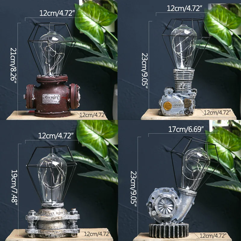 Промышленные светодиодные Ретро светильник фигурки искусство ремесла домашнего