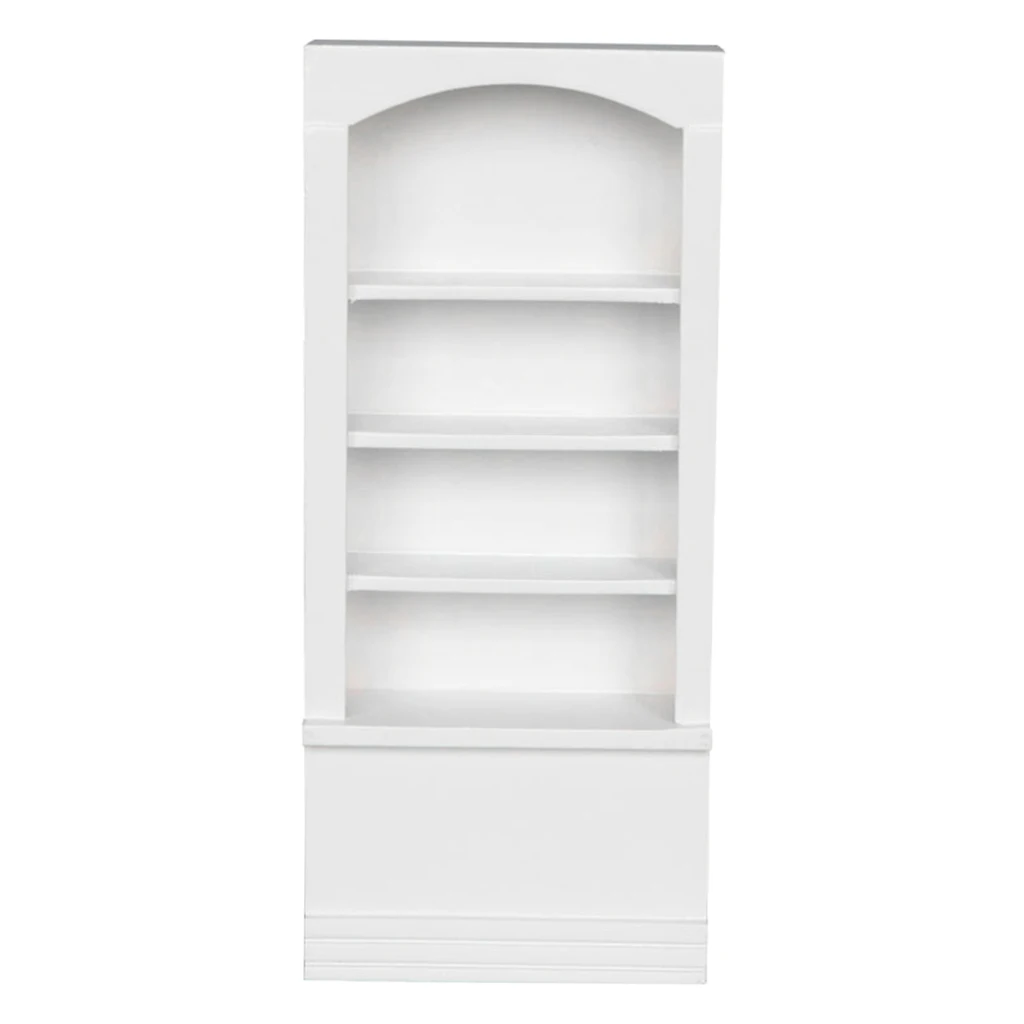 

1/12 Dolls House Miniature Display Cabinet Model Birch Wood Mini Bookcase Toy