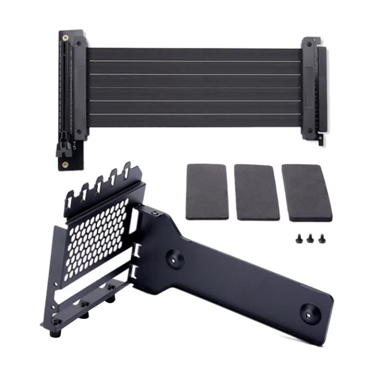 Anti Interference GPU Extension Line Computer PCI-E X16 Vertically VGA Card Bracket Set Suit 7 Slot Mount PH-VGPUKT_02 |