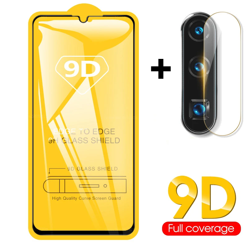 Закаленное стекло 9D 2 в 1 для Huawei P30 Mate 20 Lite P20 Pro защитная пленка экрана Nova 3i honor 10
