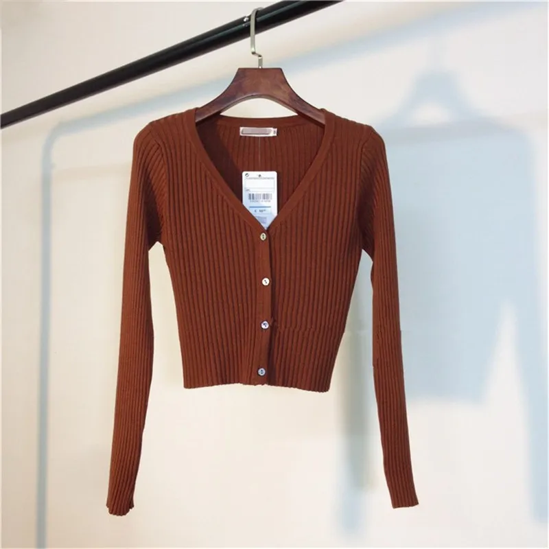 2022 Knitted Sweater Autumn Newly Patchwork Women Cardigans Fashion Slim Ladies Long Sleeve Buttons Pull Femme 10266 |