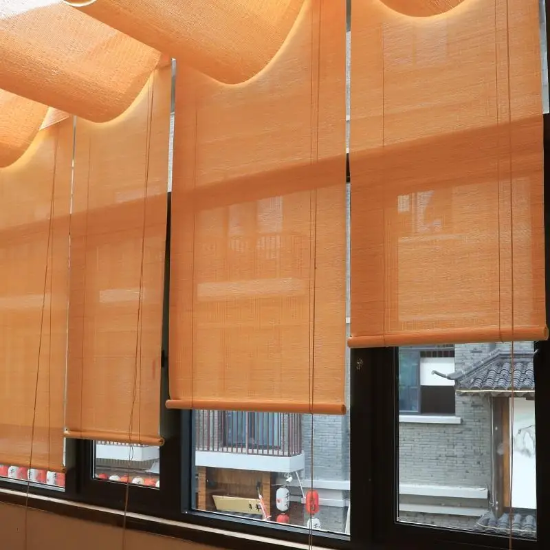 Volet Roulant магазины Enrouleur Occultant Fen Tre Bamboo engraplables Para Ventanas Estores Persianas Rolgordijnen Жалюзи На Окна