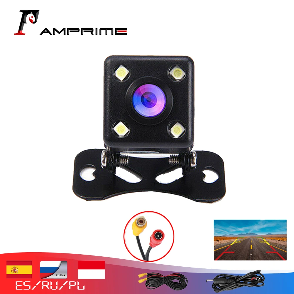 Автомобильная камера заднего вида AMPrime 170 градусов для парковки s с ИК системой