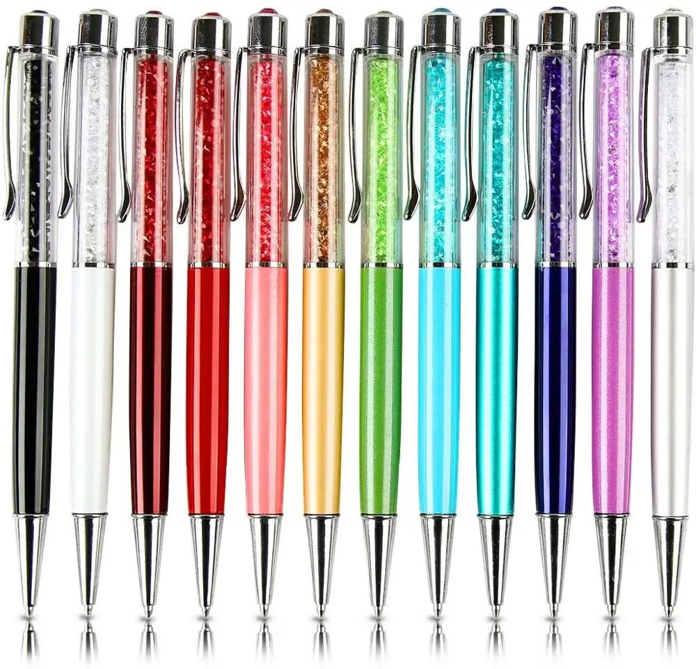 5 шт./лот алмазные кристаллы шариковые ручки кристаллические блестящие